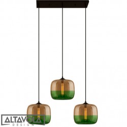 Lampa wisząca szklana LONDON LOFT NO. 5 CL AG – żyrandol ALTAVOLA