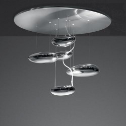 Mercury mini Led Ceiling - Inox