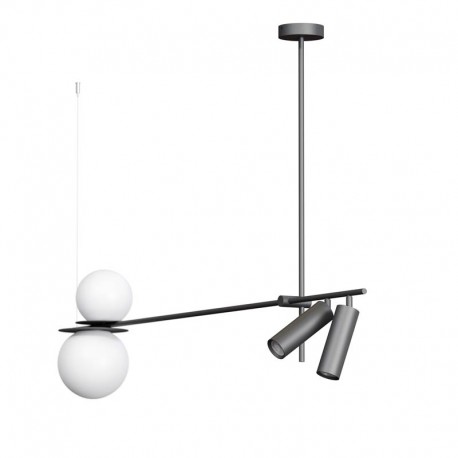 Lampa wisząca DUO czarna CLEONI