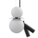 Lampa wisząca DUO czarna CLEONI