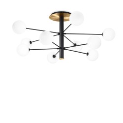 Lampa sufitowa Cosmopolitan PL10 czarna IDEAL LUX