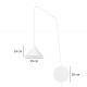 Kinkiet ABRAMO 1 WHITE