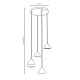 Lampa wisząca ELIT 4 PREMIUM GOLD POŁYSK