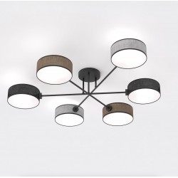 Lampa sufitowa MAGA 6 MIX1 abażur