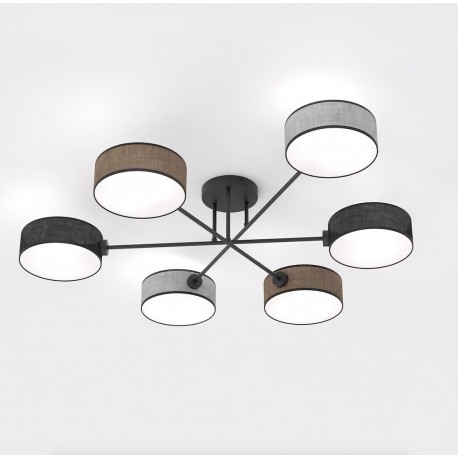 Lampa sufitowa MAGA 6 MIX1 abażur