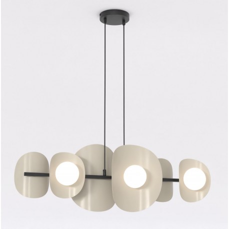 Lampa wisząca ELEMENTI 6 BL MOKKA TAUPE KASZMIR