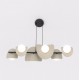 Lampa wisząca ELEMENTI 6 BL MOKKA TAUPE KASZMIR