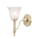 Kinkiet Bathroom Carroll1 Polished Brass Elstead