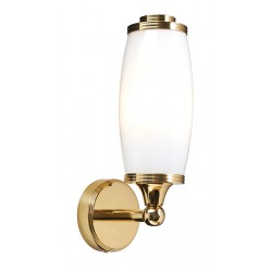 Kinkiet Bathroom Eliot Single Wall Light Polished Brass Elstead