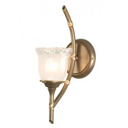 Kinkiet Bathroom Bamboo 1Lt Wall Light Bronze Elstead